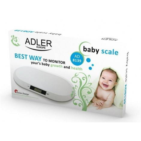 Adler AD 8139 Child Scale Adler | Adler AD 8139 | Maximum weight (capacity) 20 kg | Accuracy 10 g | White - 2